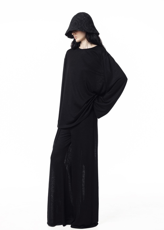 ЛОНГСЛИВ OVERSIZE ИЗ ВИСКОЗЫ BLACK