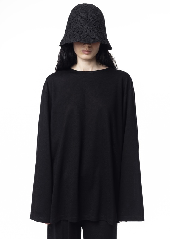 ЛОНГСЛИВ OVERSIZE ИЗ ВИСКОЗЫ BLACK